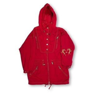 Vintage 1980’s BOGNER Woman’s Red Ski Jacket Coat